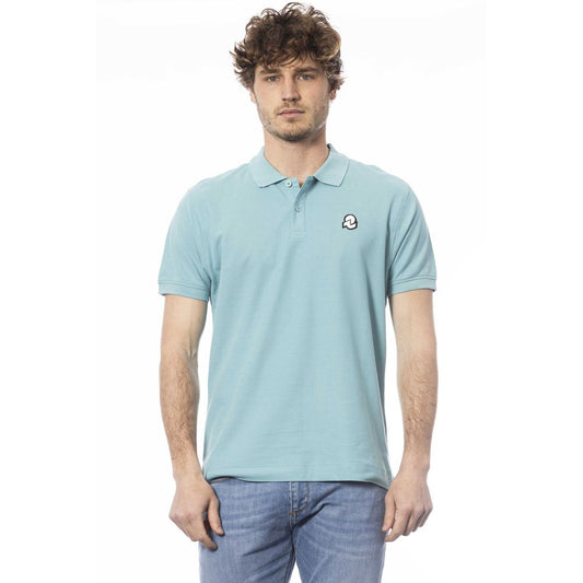 Hellblaues Poloshirt aus Baumwolle für Herren