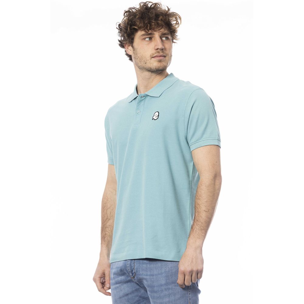 Hellblaues Poloshirt aus Baumwolle für Herren