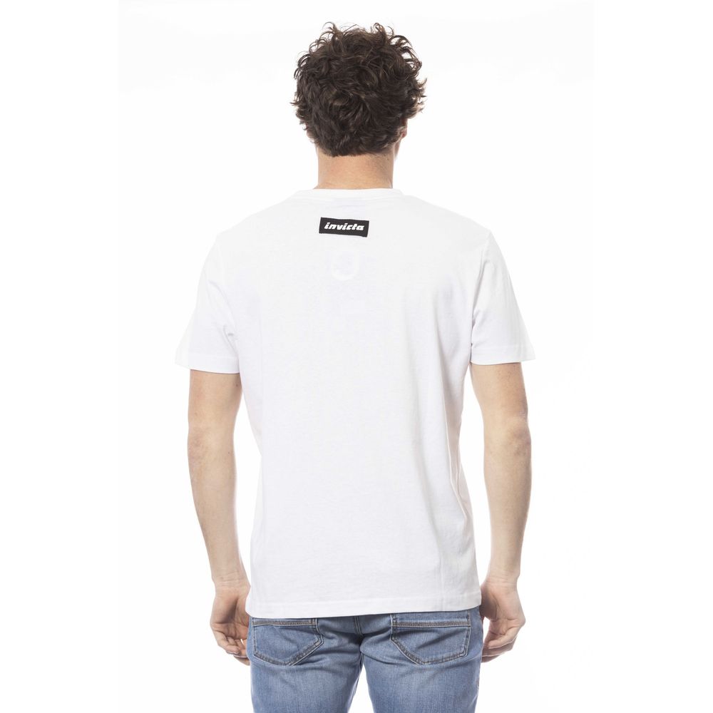 Weißes Baumwoll-T-Shirt für Herren