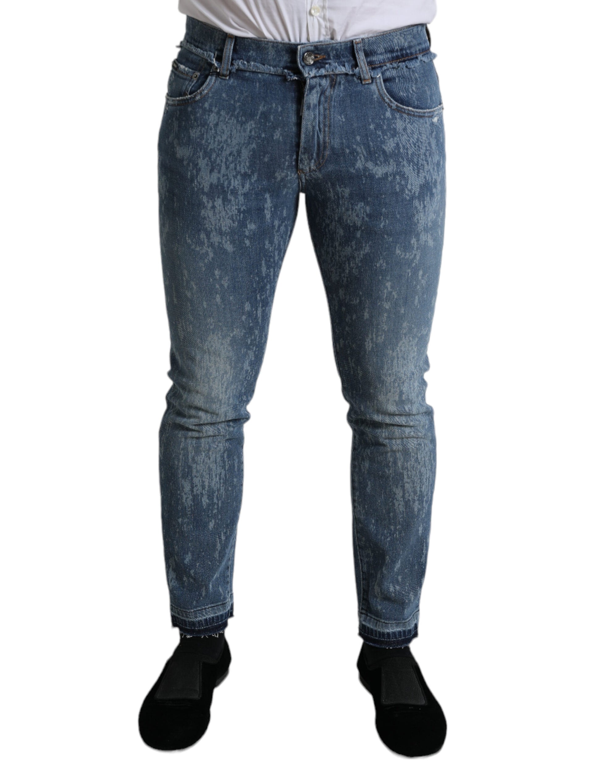 Schicke, blaue Skinny-Stretch-Jeans