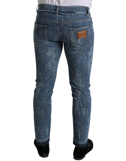 Schicke, blaue Skinny-Stretch-Jeans