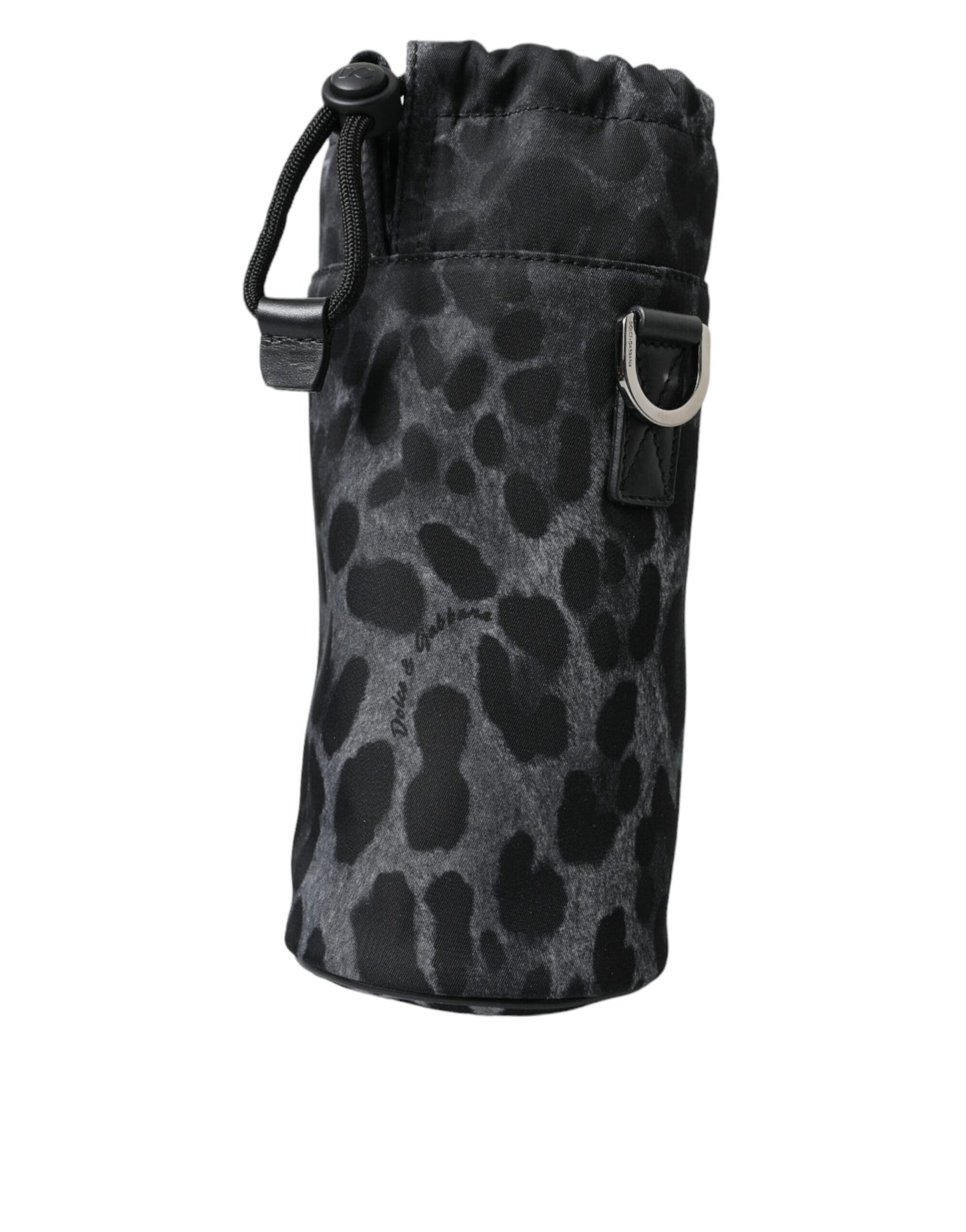 Schicker runder Flaschenhalter mit Leopardenmuster