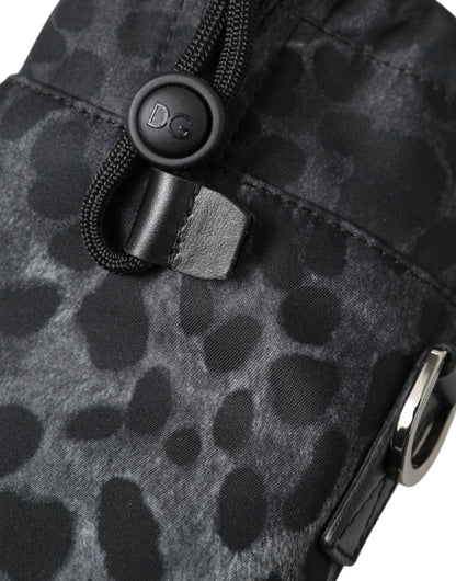 Schicker runder Flaschenhalter mit Leopardenmuster