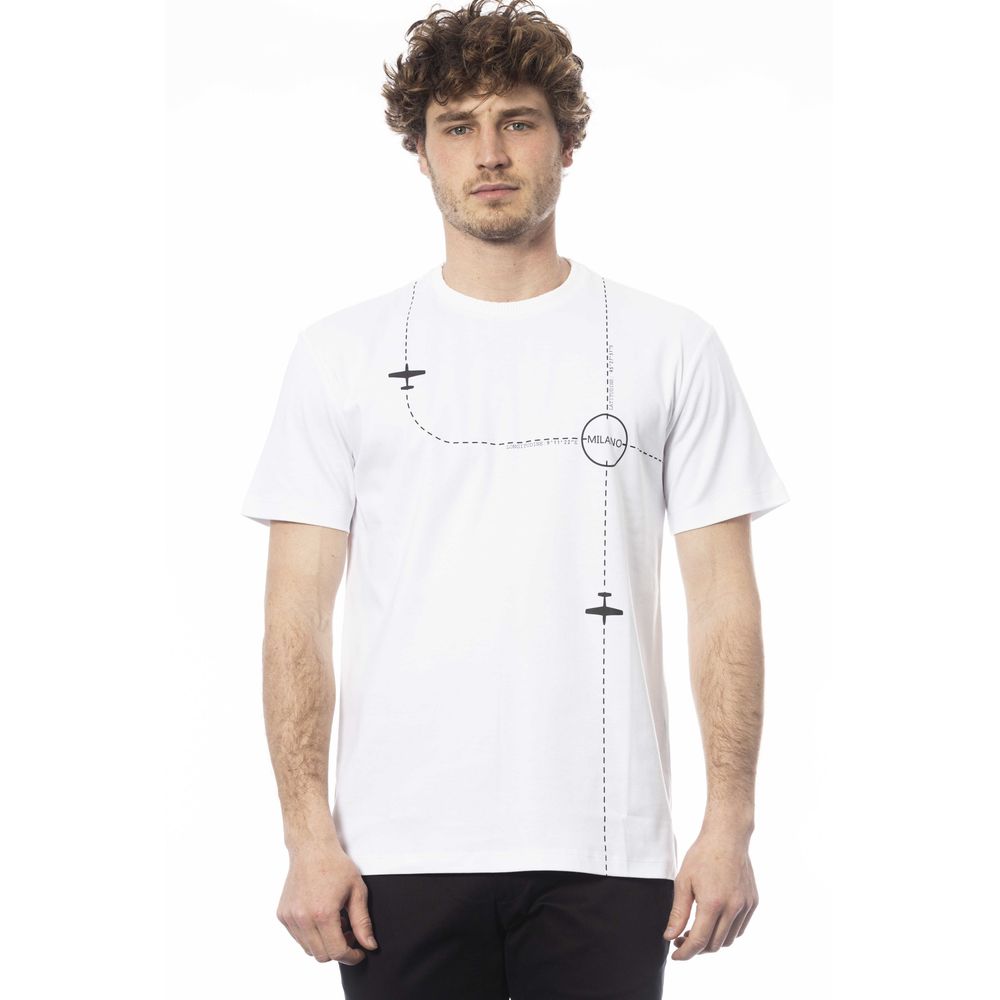 Weißes Baumwoll-T-Shirt für Herren