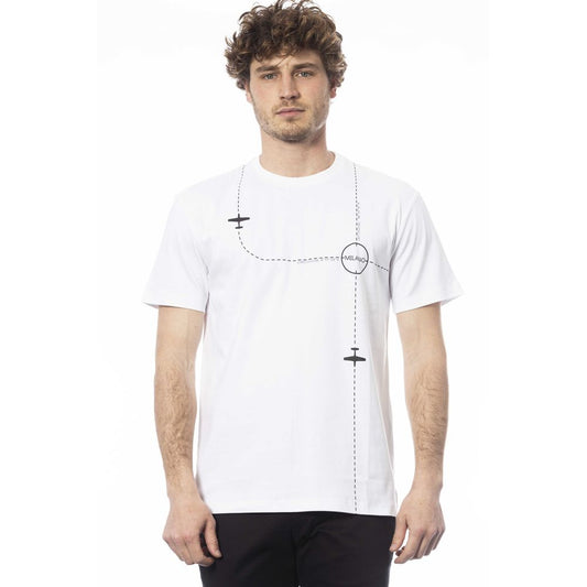 White Cotton Men T-Shirt