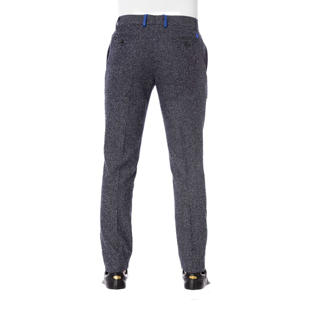 Black Cotton Men's Trouser