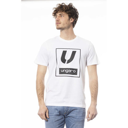 Weißes Baumwoll-T-Shirt für Herren