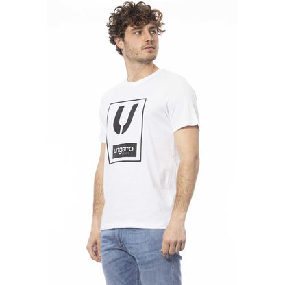 Weißes Baumwoll-T-Shirt für Herren