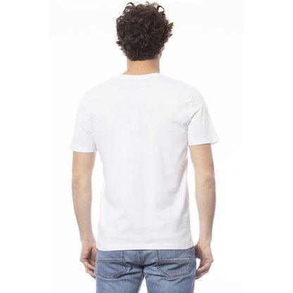 Weißes Baumwoll-T-Shirt für Herren