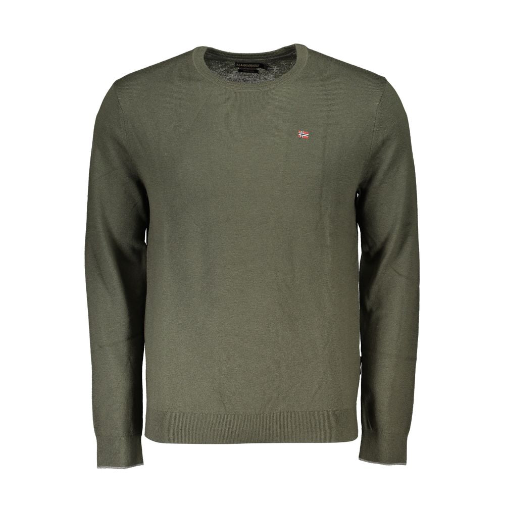 Grüner Stoff Herren Pullover