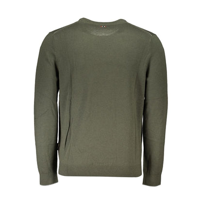 Grüner Stoff Herren Pullover