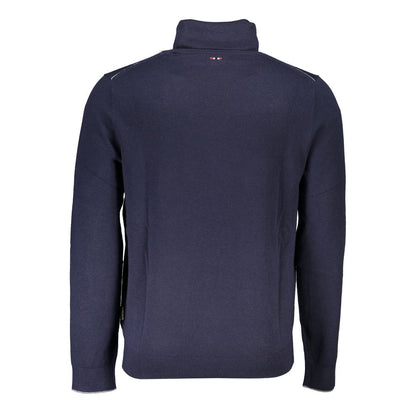 Blue Fabric Men Sweater