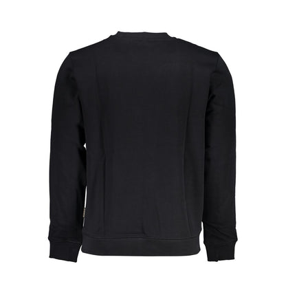 Black Cotton Men Sweater