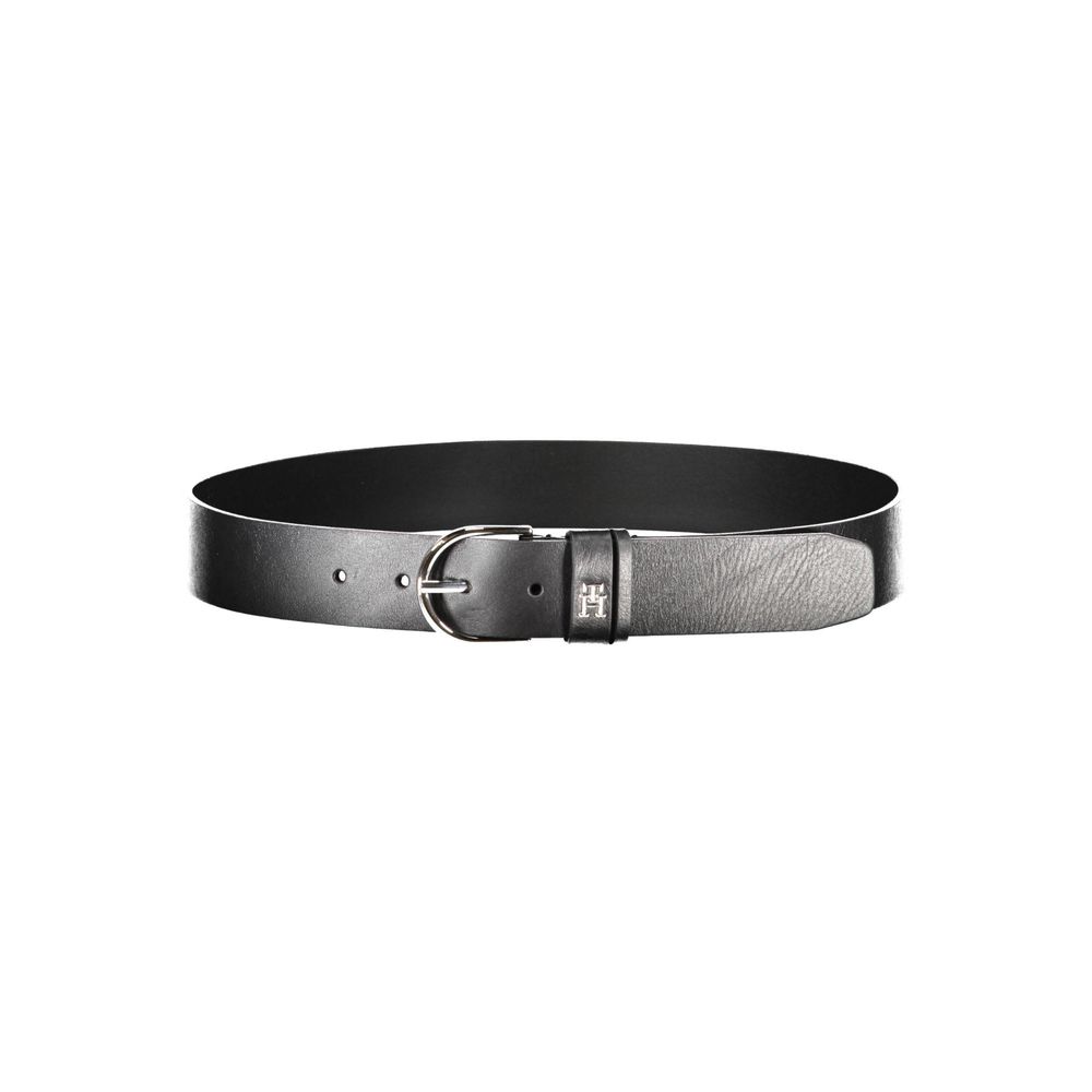 Black Leather Women Belt