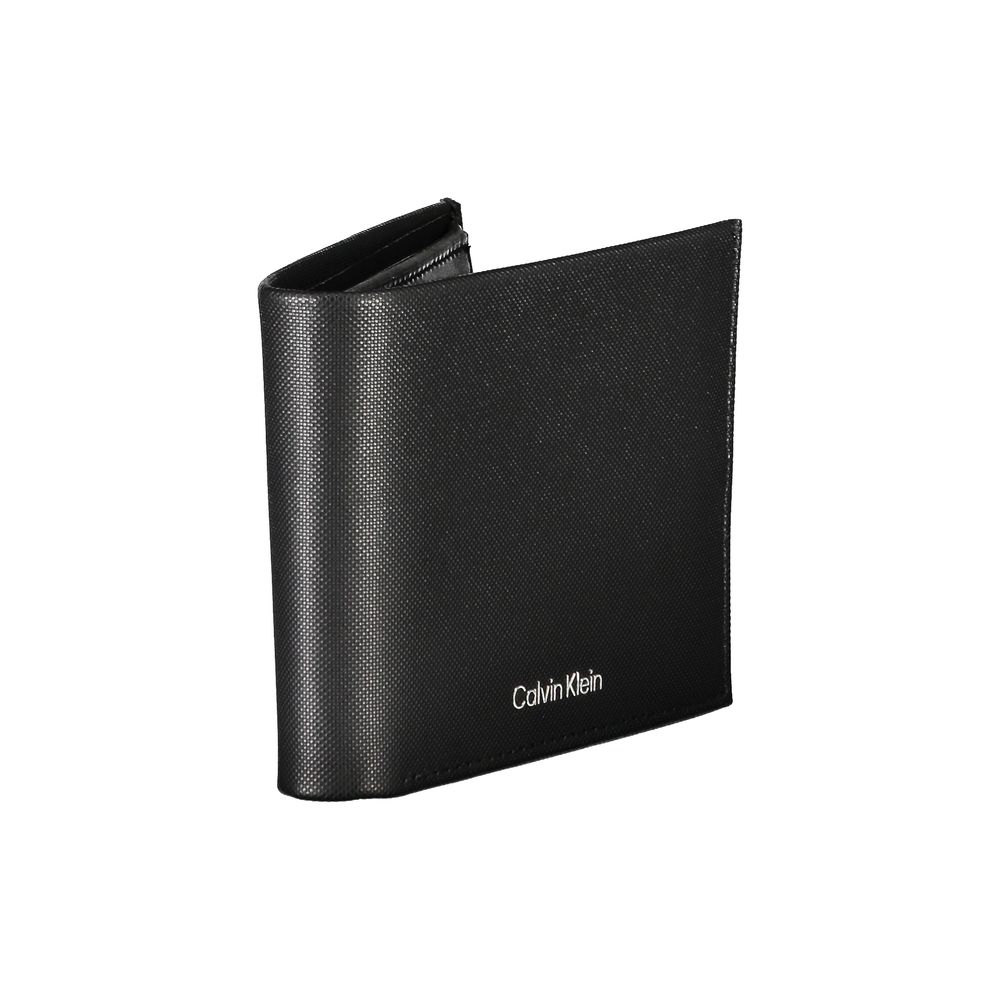 Elegant Black Leather Wallet with RFID Blocking