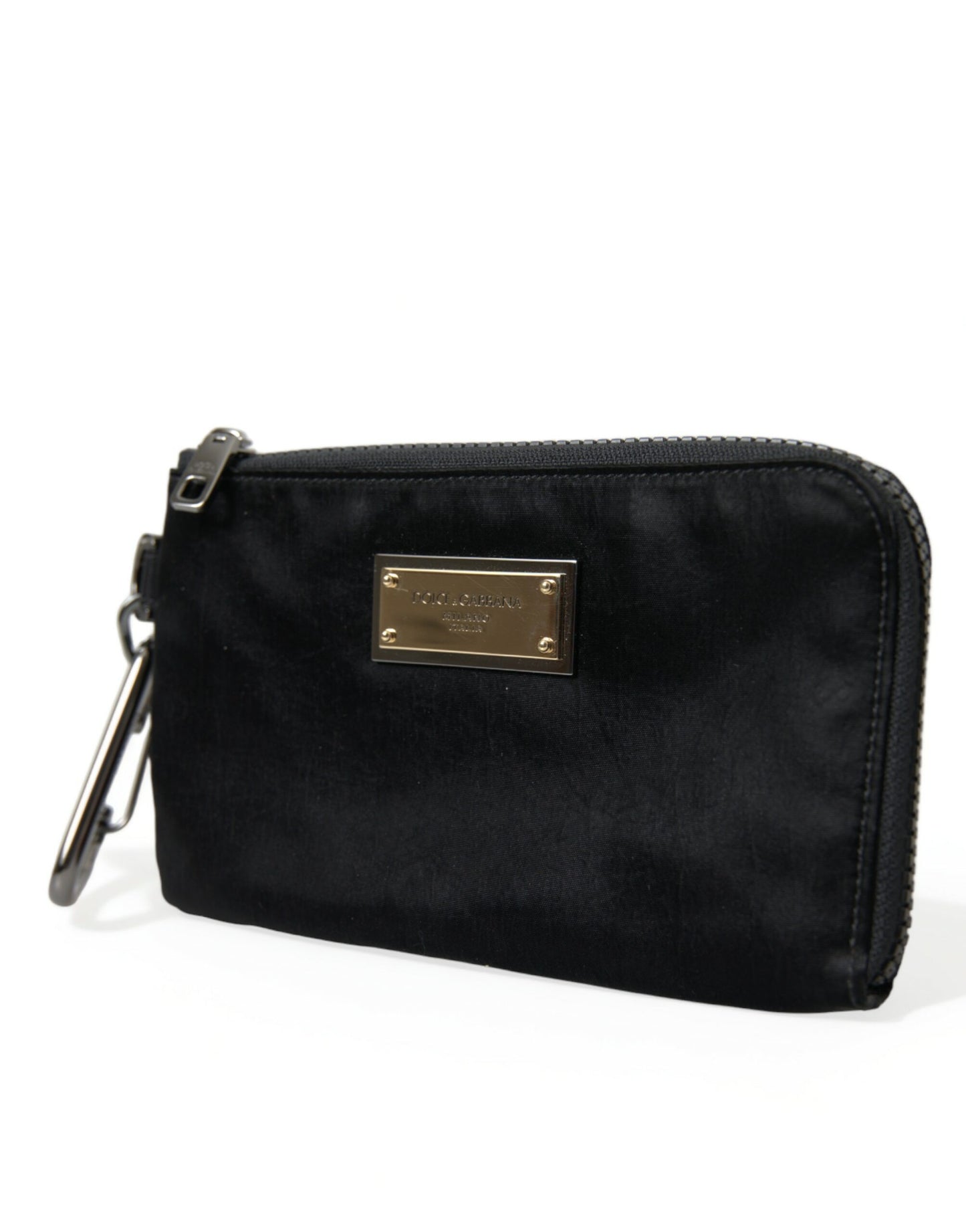 Schicke Designer-Tasche aus Nylon-Leder in Schwarz