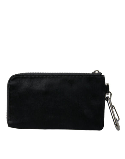 Schicke Designer-Tasche aus Nylon-Leder in Schwarz