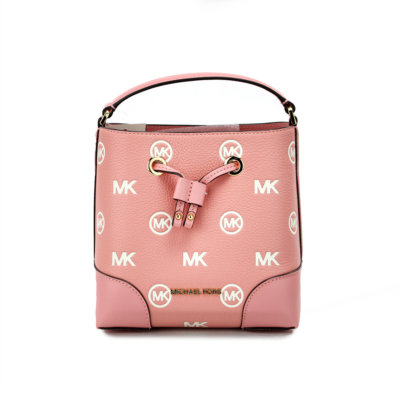 Kleine Messenger-Tasche „Mercer“ mit Primrose-Prägung und Kordelzug