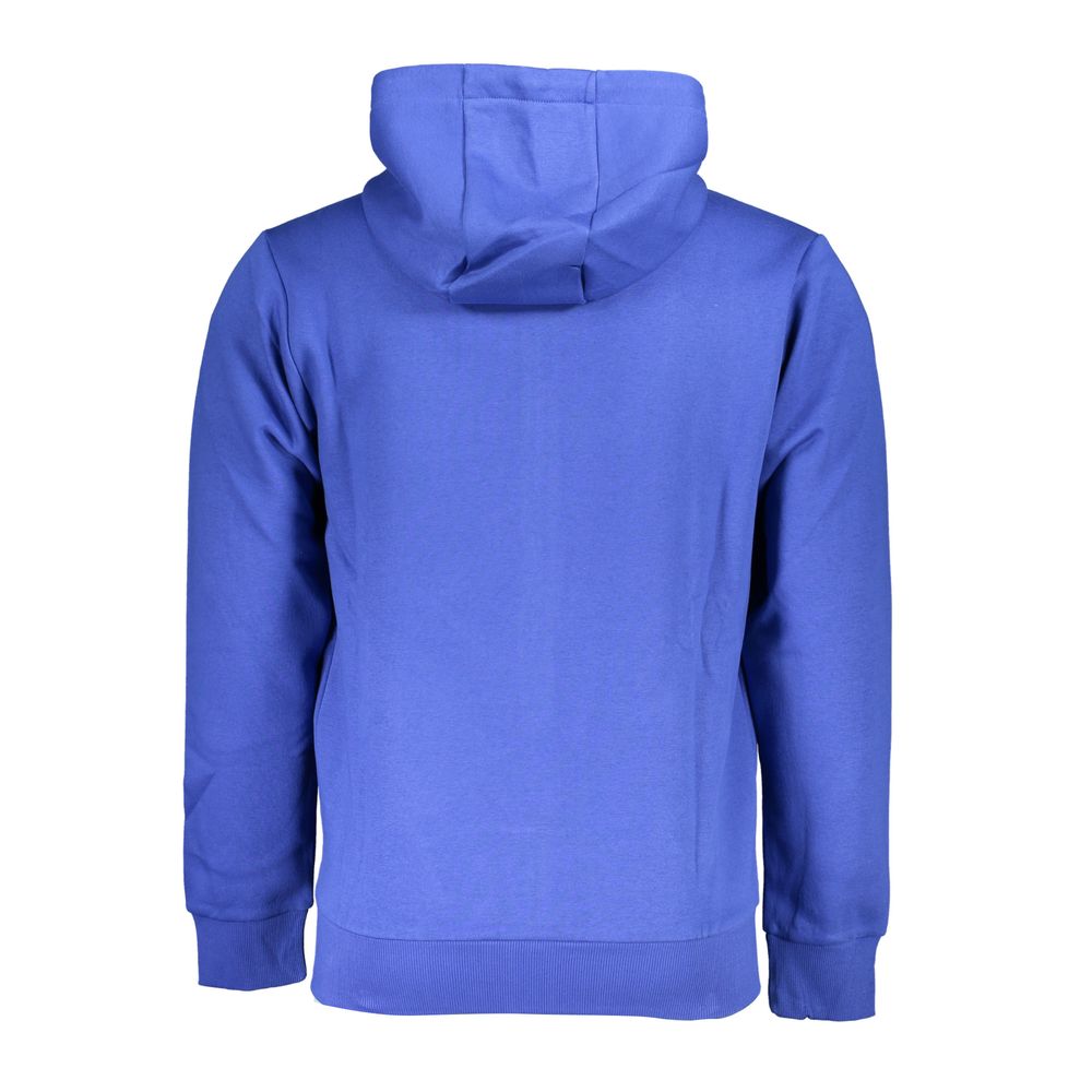 Elegantes Kapuzen-Sweatshirt mit Reißverschluss in Blau