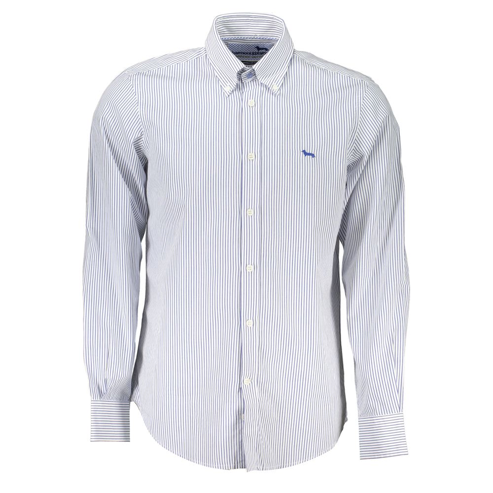 Elegantes gestreiftes Button-Down-Baumwollhemd