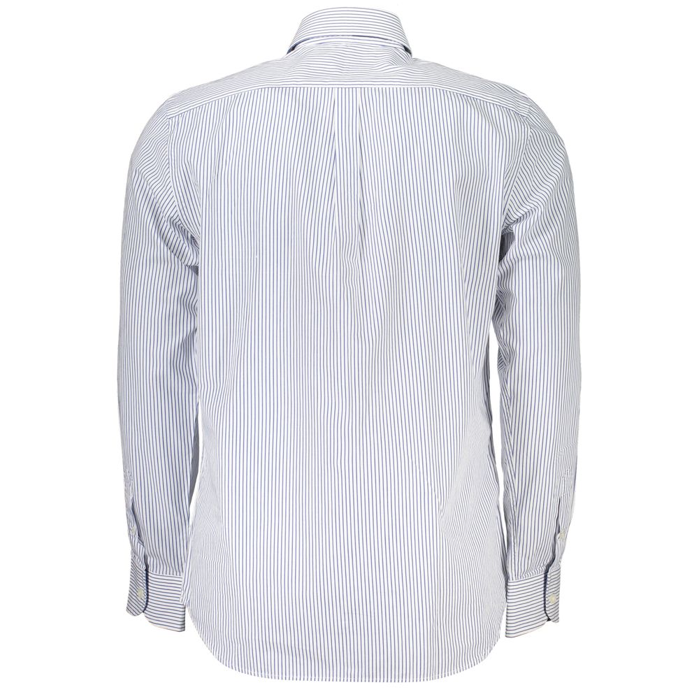 Elegantes gestreiftes Button-Down-Baumwollhemd