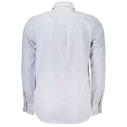 Elegantes gestreiftes Button-Down-Baumwollhemd