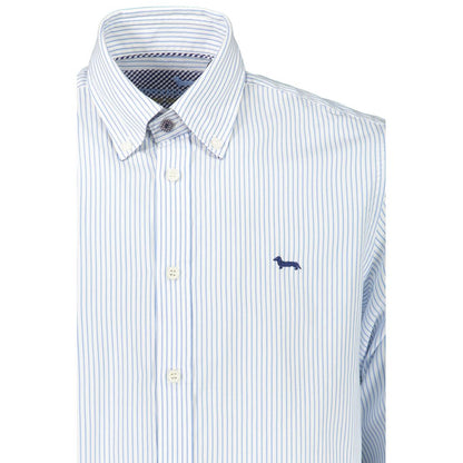 Elegantes gestreiftes Button-Down-Baumwollhemd