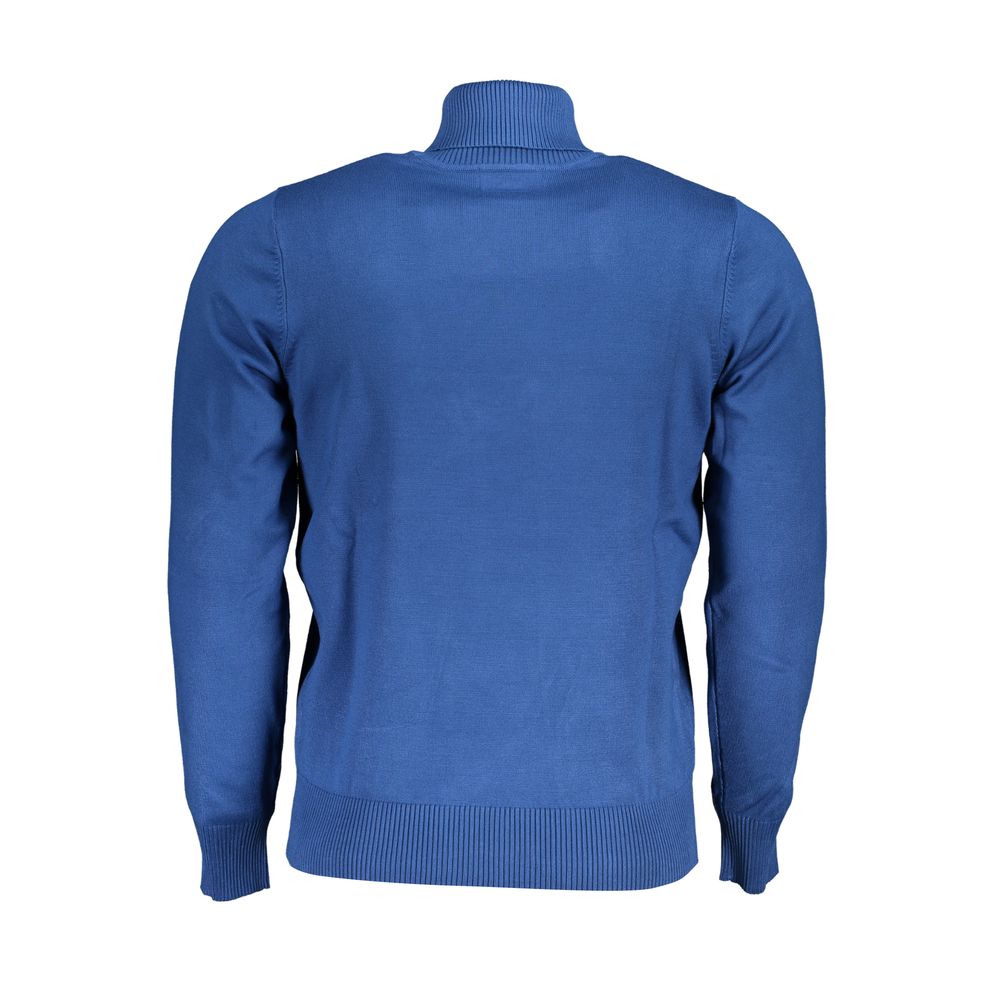 Edler Rollkragenpullover mit Logo-Stickerei