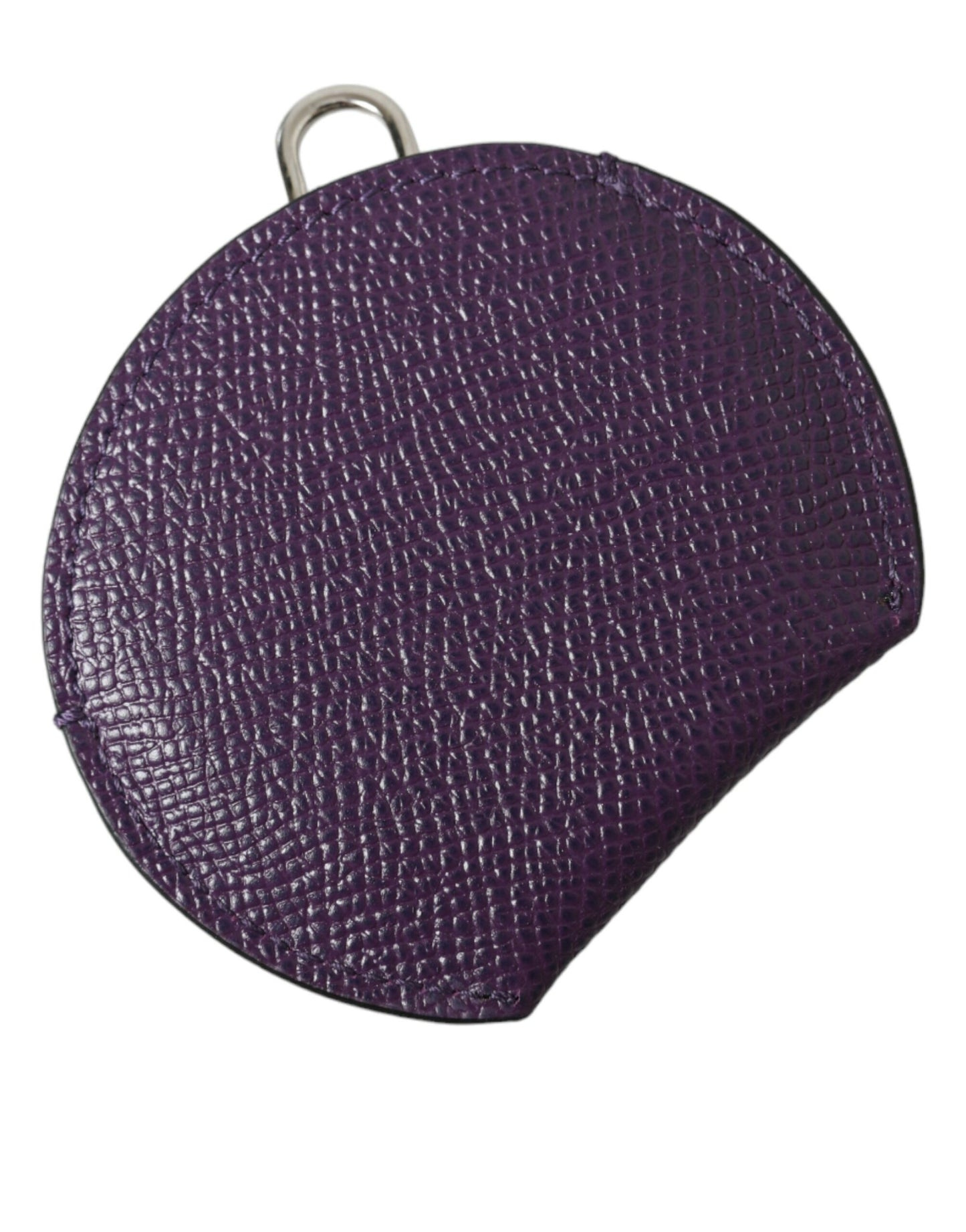 Eleganter Spiegelhalter aus violettem Leder