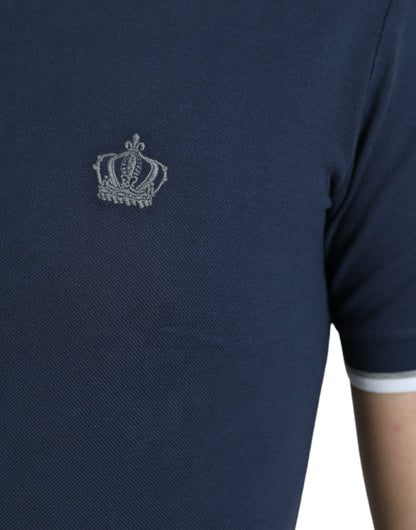 Elegantes Polo-T-Shirt mit Kronenstickerei