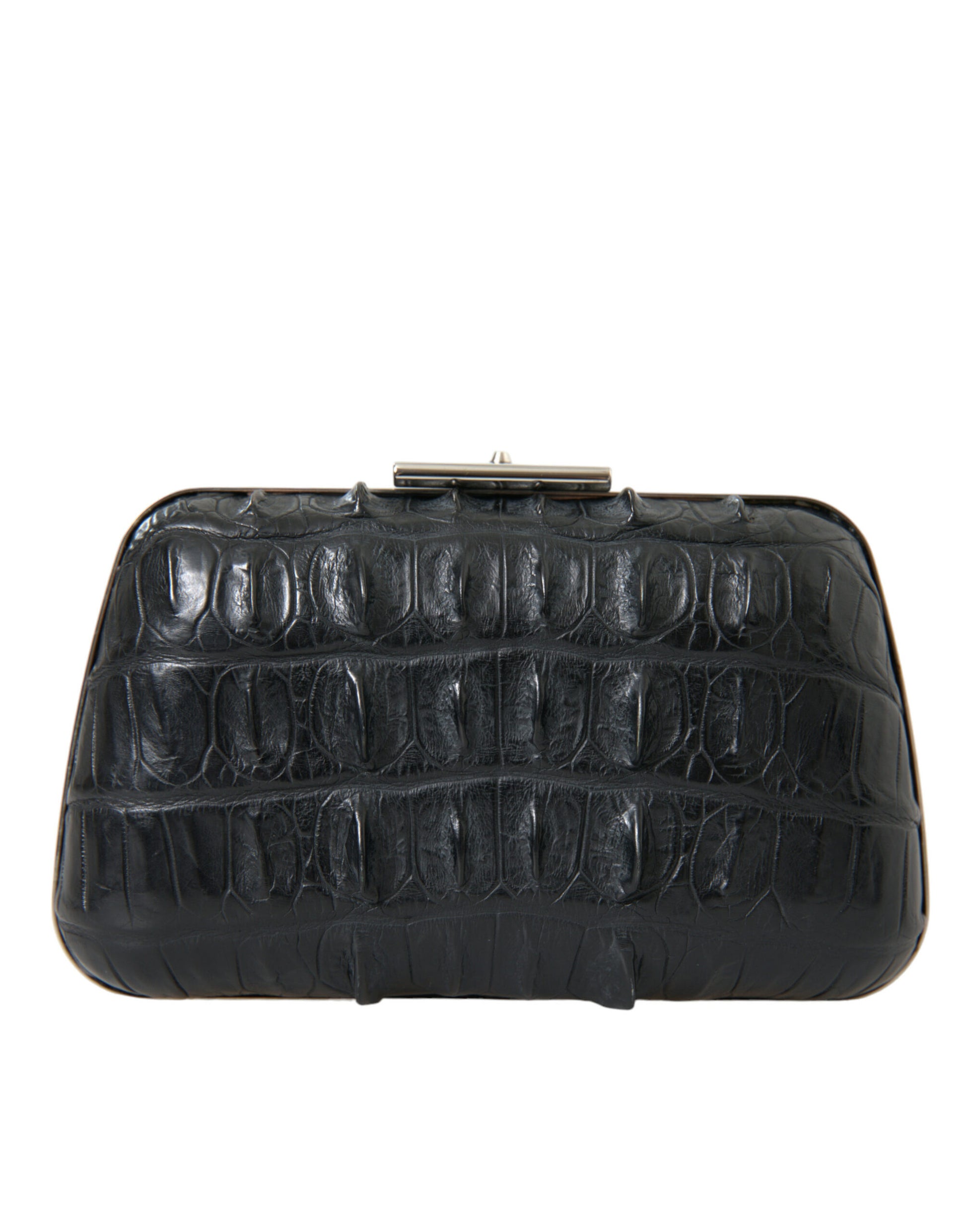 Elegante Abendclutch aus Krokodilleder