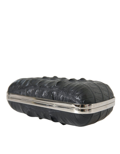 Elegante Abendclutch aus Krokodilleder