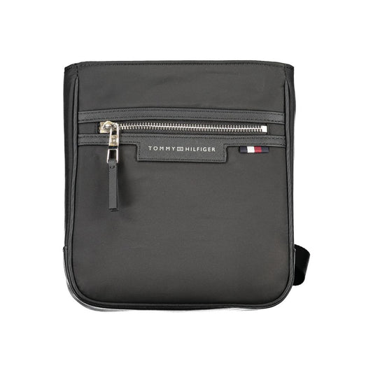 Black Polyester Shoulder Bag