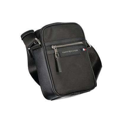 Black Polyester Shoulder Bag