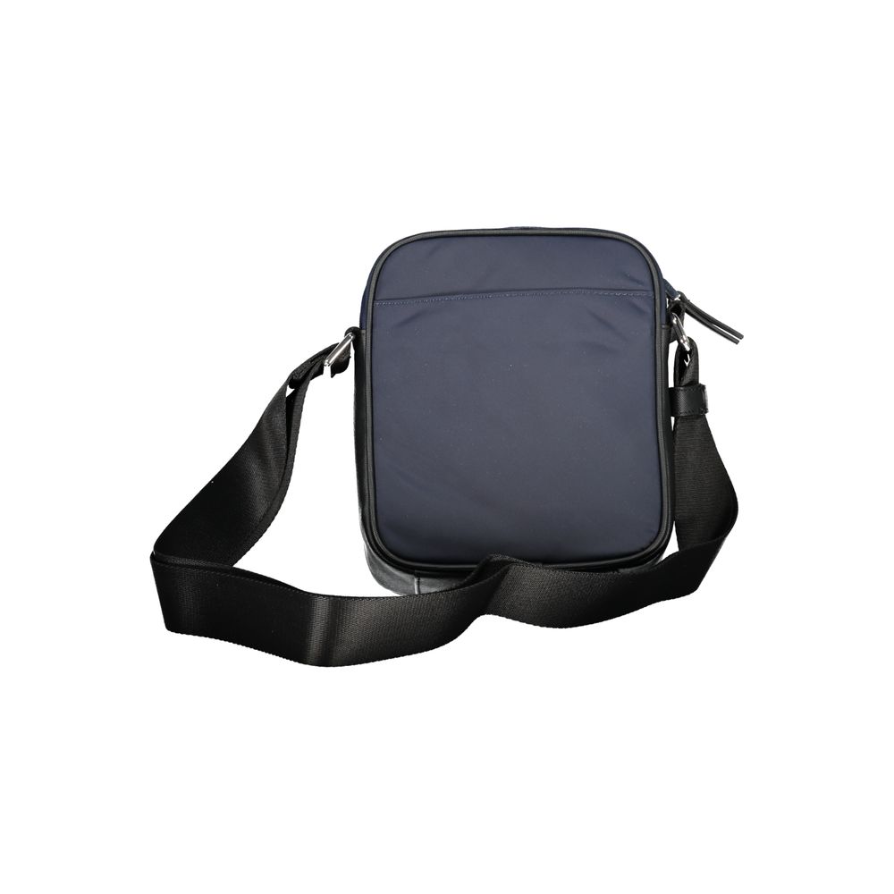 Blue Polyester Shoulder Bag