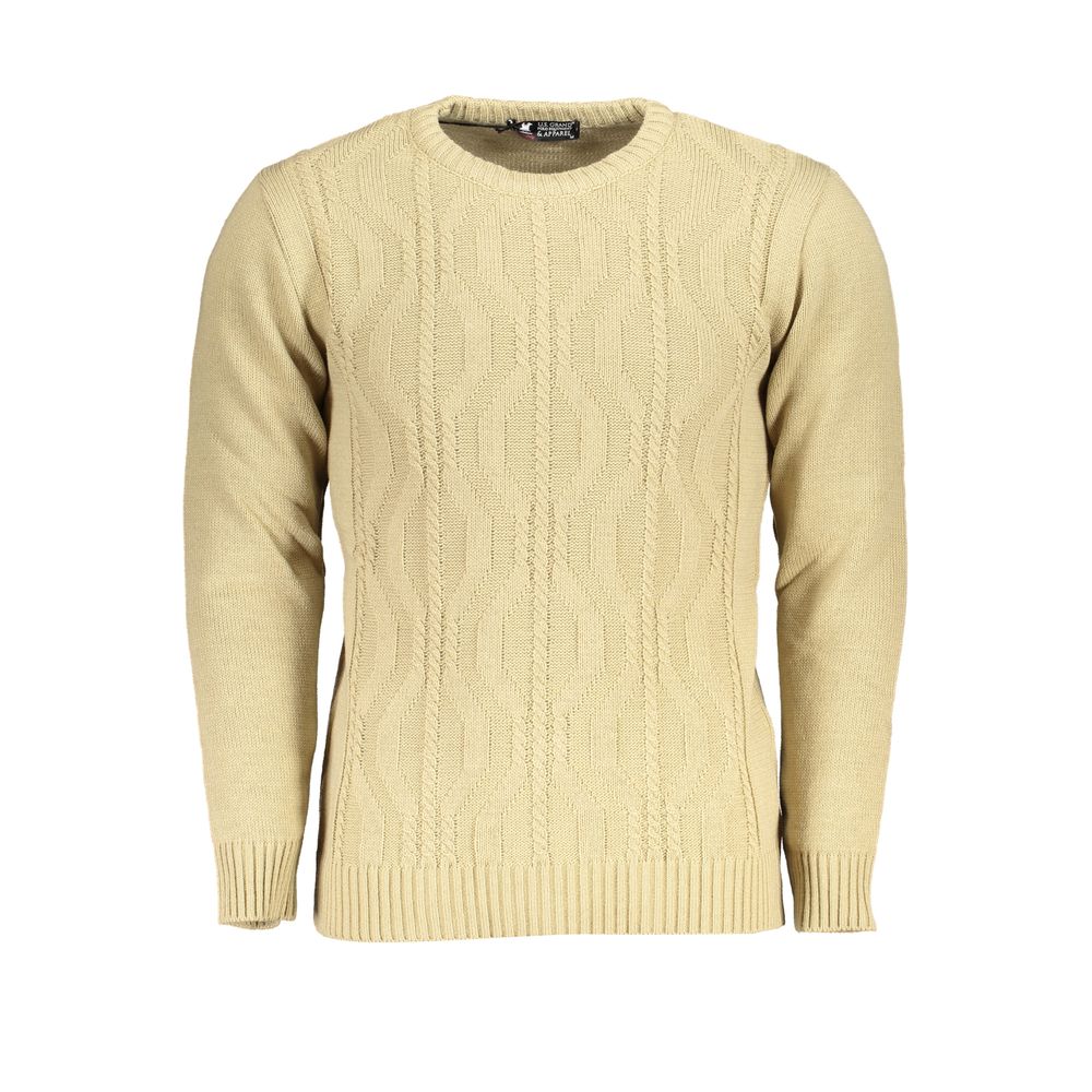 Beige Fabric Sweater