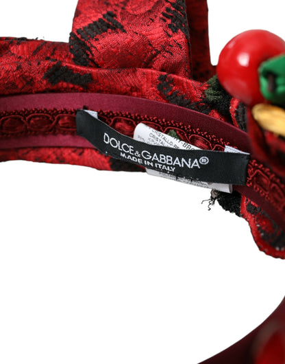 Red Cherry Sicily Verziertes Damen Haarband Diadem