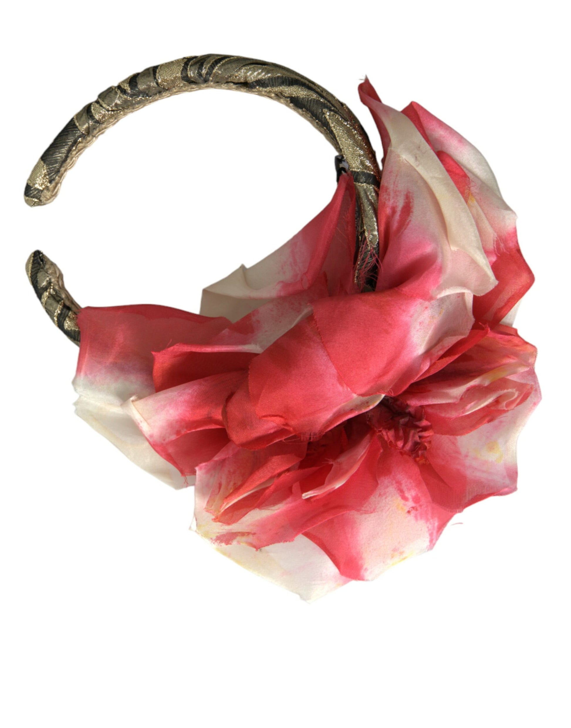 Multicolor Floral Applique Silk Women Headband Diadem