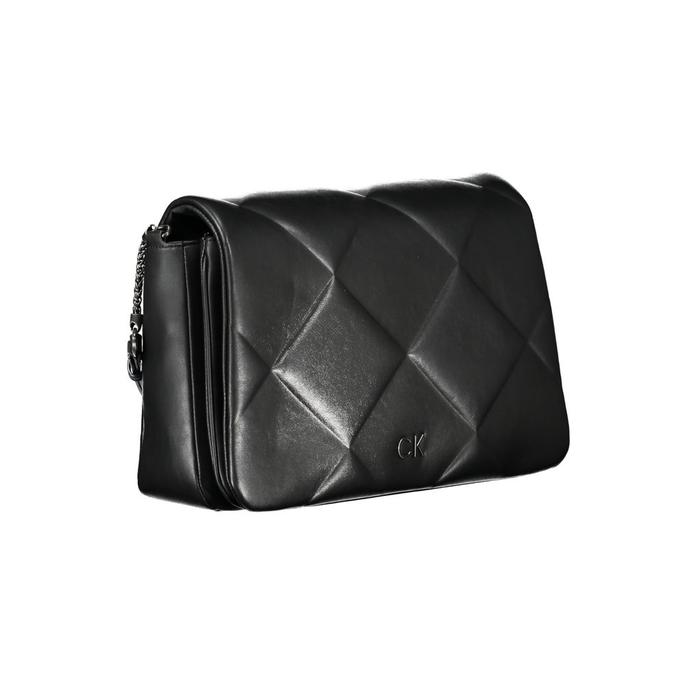 Black Polyester Handbag