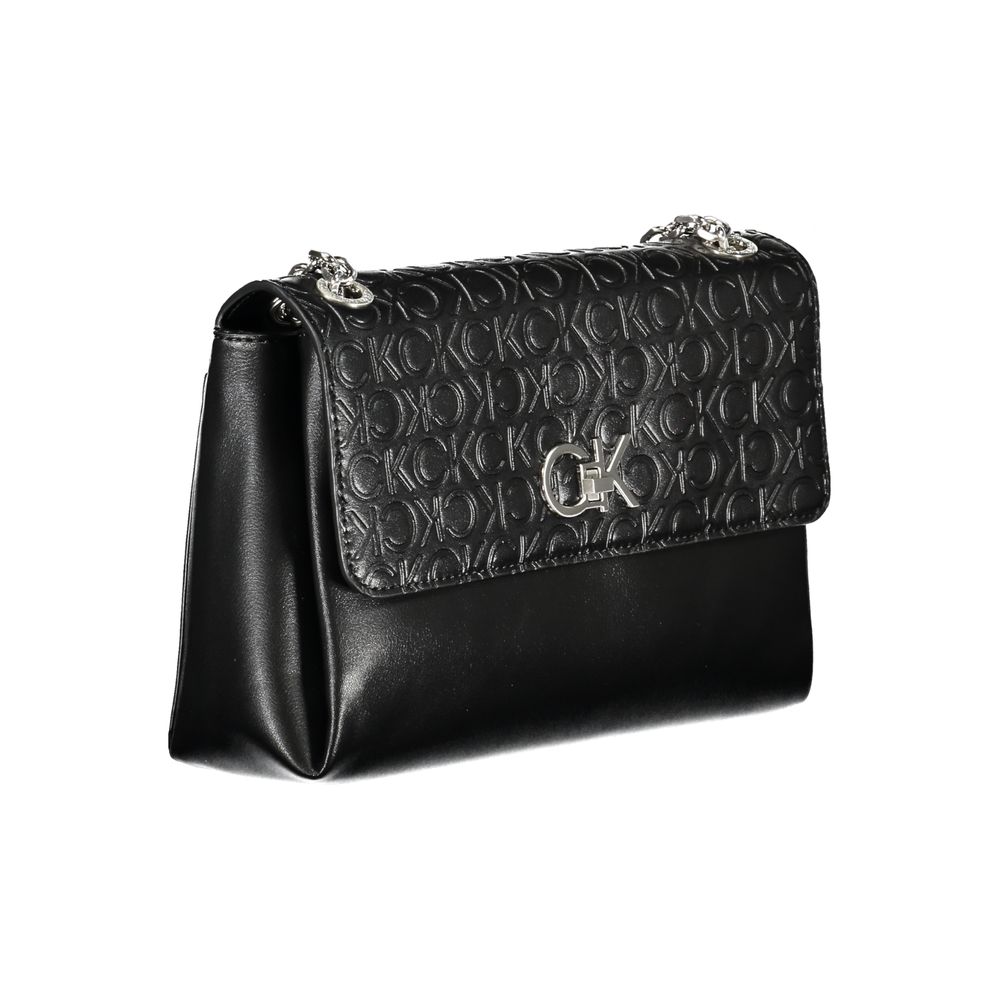 Black Polyester Handbag