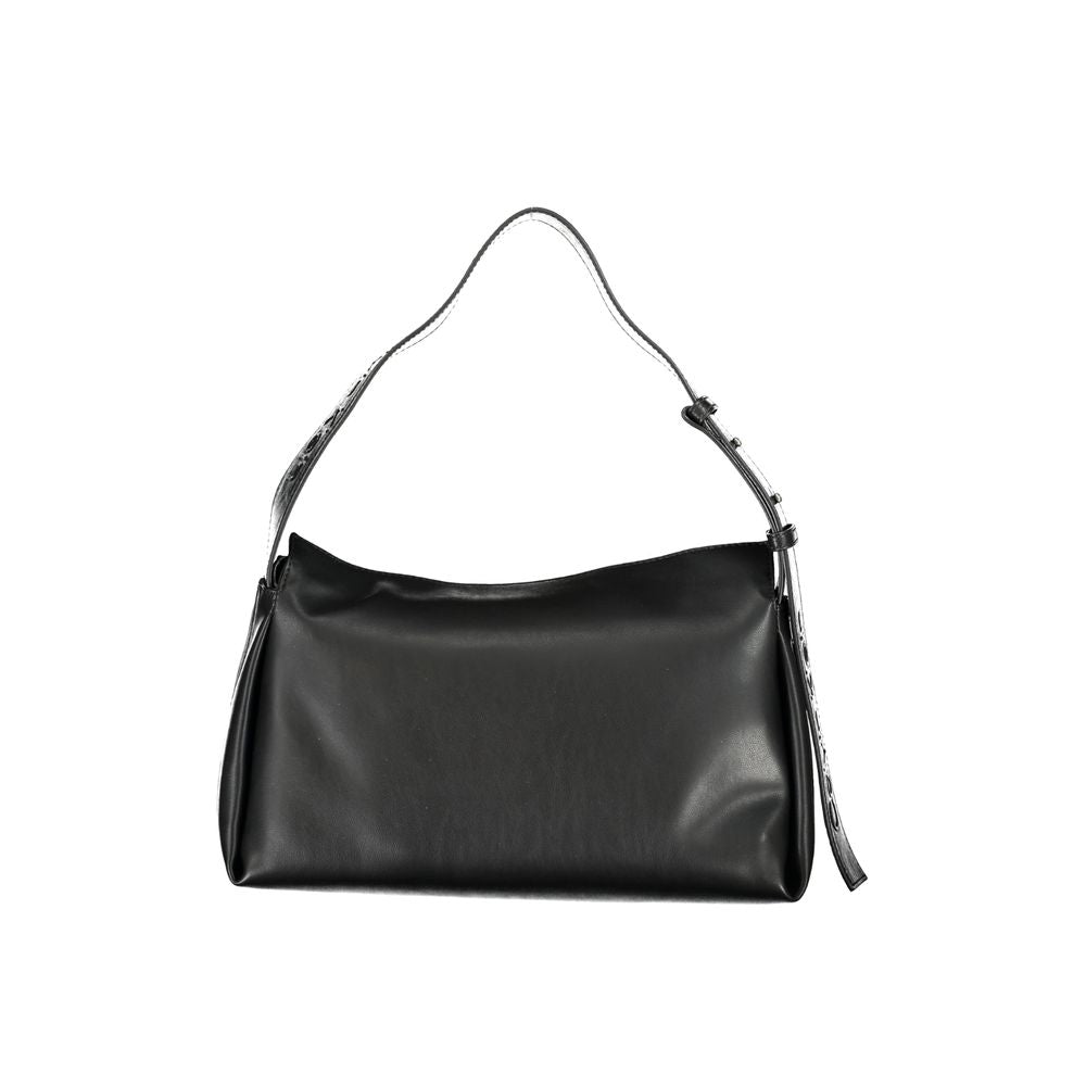 Black Polyester Handbag