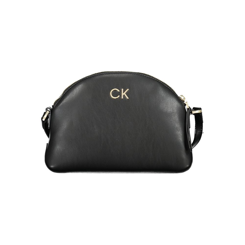 Black Polyester Handbag