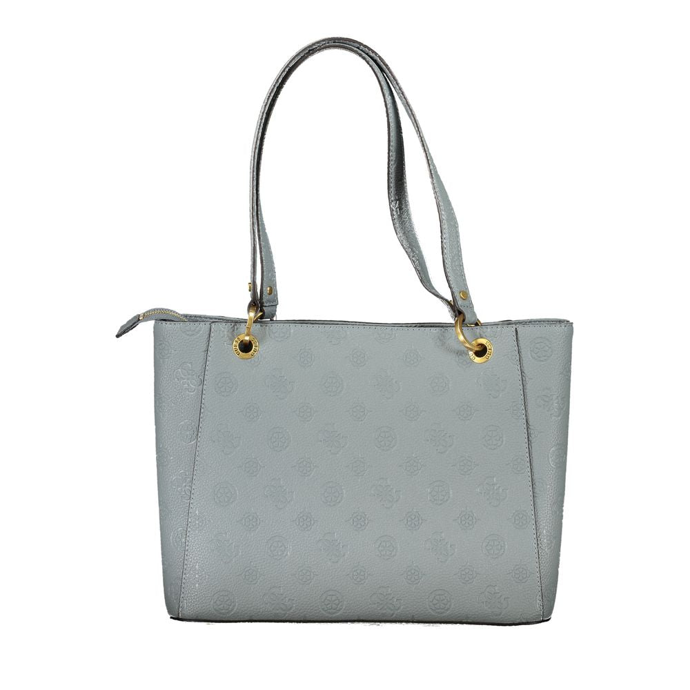 Light Blue Polyethylene Handbag