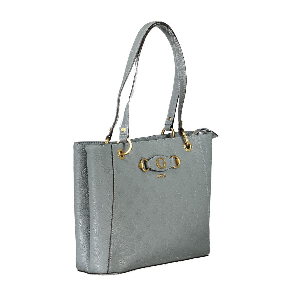 Light Blue Polyethylene Handbag