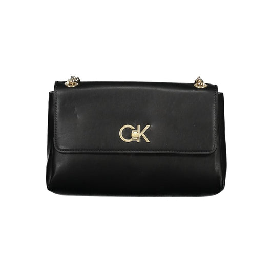 Black Polyester Handbag