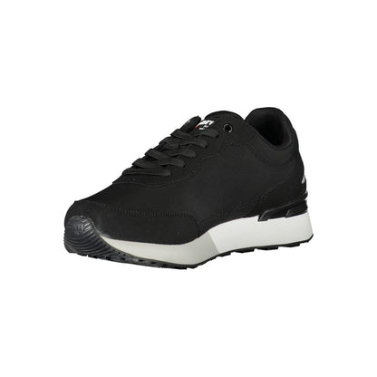 Black Polyester Sneaker