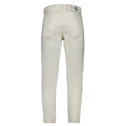 White Cotton Jeans & Pant