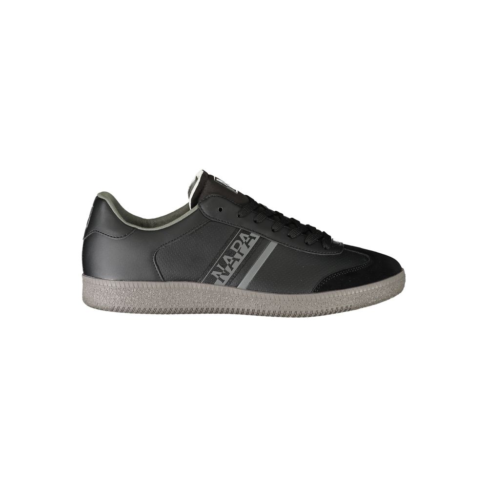 Black Polyester Sneaker