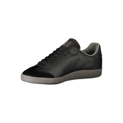 Black Polyester Sneaker