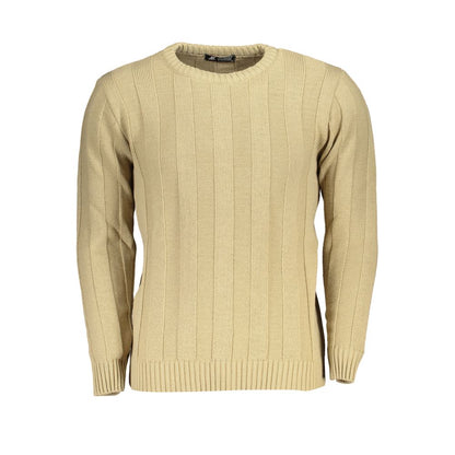 Beige Fabric Sweater